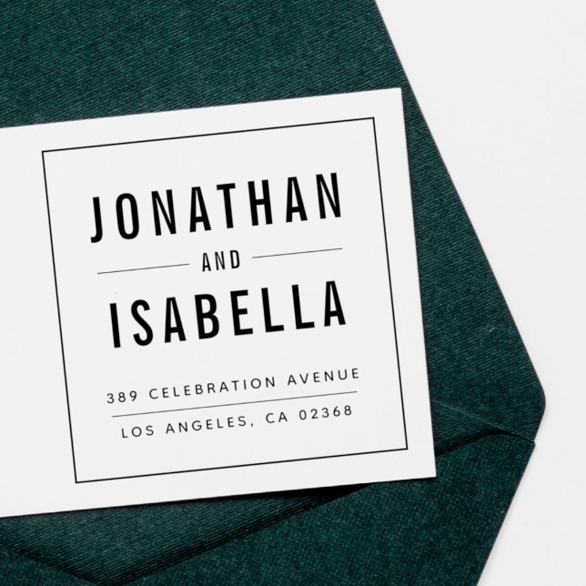 Einfache elegante Typografie-Hochzeitsstiftung - R Gummistempel (Von Creator hochgeladen)