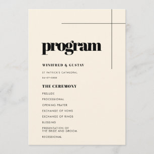 Einfache, elegante und schicke Hochzeit Programm
