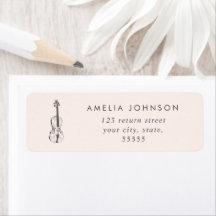 Einfache Elegante Violinlehrerin Musiker Rosa