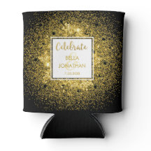 Einfache Elegante Wedding Gold Glam Glitzer Custom