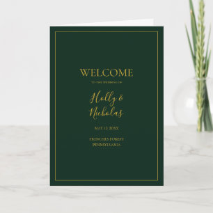 Einfache Elegante Weihnachten Gedeckte Hochzeit Programm