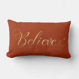 Einfache Elegante Weihnachten Gold Terracotta Lendenkissen