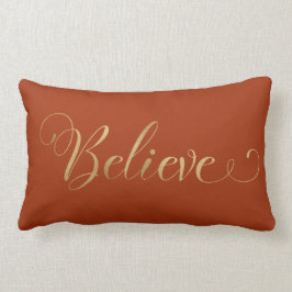 Einfache Elegante Weihnachten Gold Terracotta Lendenkissen