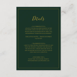 Einfache Elegante Weihnachten   Grüne Details Begleitkarte