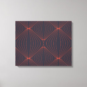 Einfache, elegante Weihnachten-inspirierte grafisc Leinwanddruck