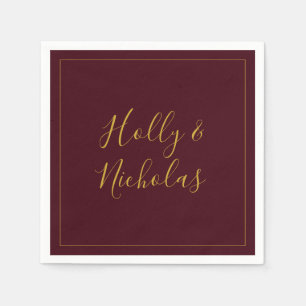 Einfache Elegante Weihnachten   Red Wedding Napkin Serviette