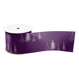 Einfache Elegante Weihnachts-Muster Urlaub Satinband