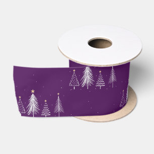 Einfache Elegante Weihnachts-Muster Urlaub Satinband