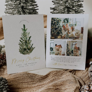 Einfache, elegante Weihnachtsbaum-Foto Weihnachten