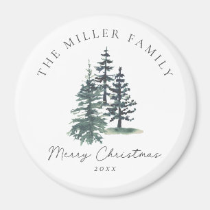Einfache Elegante Weihnachtsbaum   Kiefernbaum Magnet