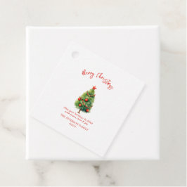 Einfache Elegante Weihnachtsbaume Geschenkanhänger