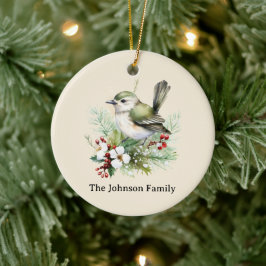 Einfache Elegante Weihnachtsblume Keramik Ornament