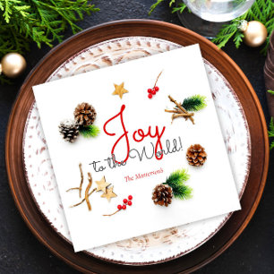 Einfache Elegante Weihnachtsfreude im Weltkrieg Serviette