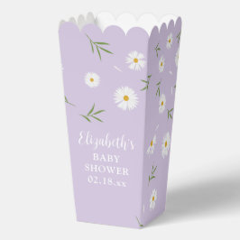 Einfache elegante White Daisies Baby Dusche Geschenkschachtel