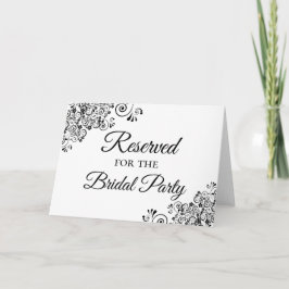 Einfache Eleganz für das Brautparty reserviert Karte