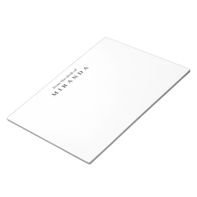 Einfache Eleganz vom Schreibtisch aus Notizblock (angewinkelt)