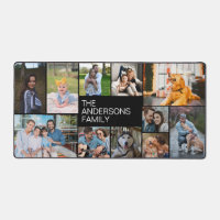Einfache Elf Familie Foto Collage Desk Mat