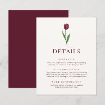 Einfache Elfenbein-Minimalistische-Tulpen-Hochzeit