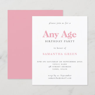 Einfache Erfrischung in Rosa