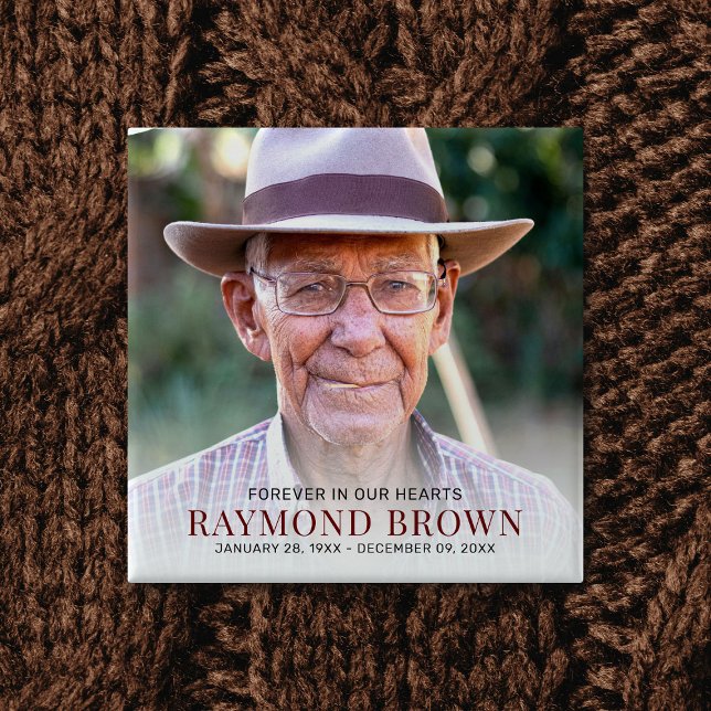 Einfache Erinnerung an das Foto der Beerdigung Button (Von Creator hochgeladen)