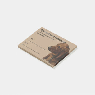 Einfache Erinnerung für den Hund-Groomer-Service Post-it Klebezettel
