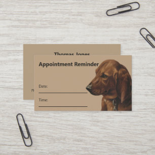 Einfache Erinnerung für den Hund-Groomer-Service Visitenkarte