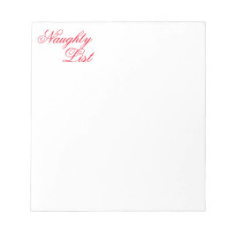 Einfache Erstellung der Liste 'Naughty' Notizblock