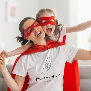 Einfache etablierte Mutter T-Shirt