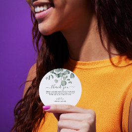 Einfache Eukalyptus Greenerity Wedding Party Geschenkanhänger