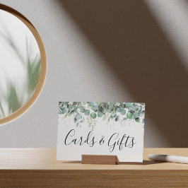 Einfache Eukalyptus Grüne Hochzeitskarten und Gesc Poster