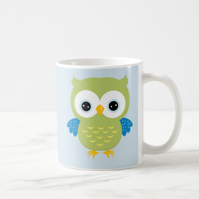 Einfache Eulen-Tasse Kaffeetasse (Rechts)