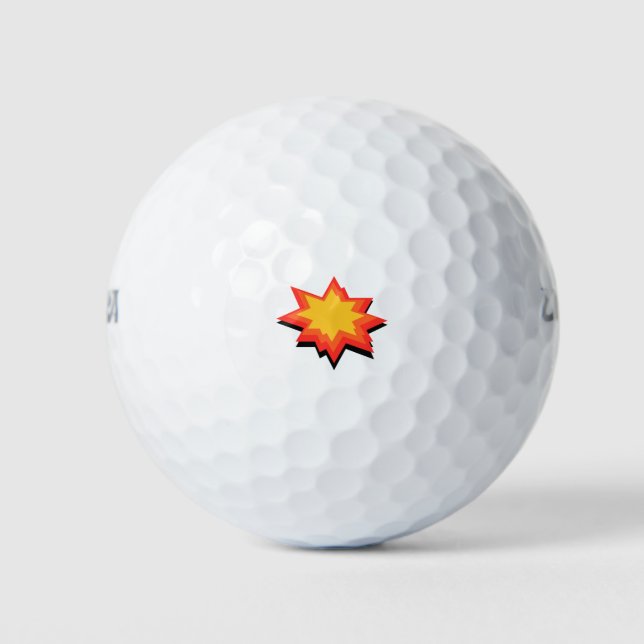 Einfache Explosion Golfball (Vorderseite)
