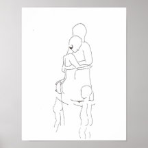 Einfache Familienskizze