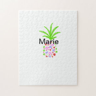 Einfache farbenfrohe Ananas hinzufügen Name minima