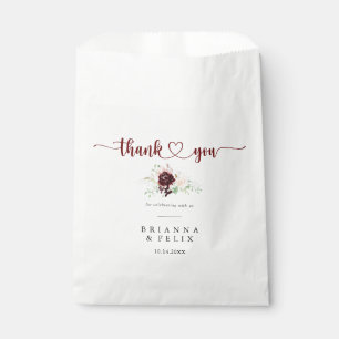 Einfache Farbenfrohe klassische Flora Vielen Dank Geschenktütchen