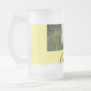 Einfache farbenfrohe Tier-Add-Name-Foto-individuel Mattglas Bierglas