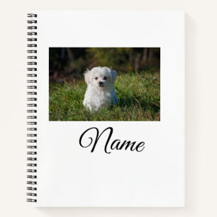 Einfache farbenfrohe Tier-Add-Name-Foto-individuel Notizbuch