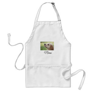 Einfache farbenfrohe Tier-Add-Name-Foto-individuel Schürze