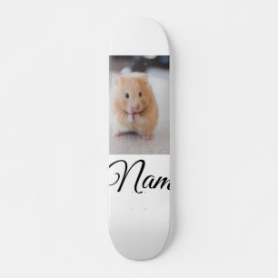 Einfache farbenfrohe Tier-Add-Name-Foto-individuel Skateboard