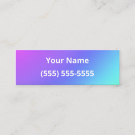 Einfache, farbenfrohe Visitenkarten Mini Visitenkarte