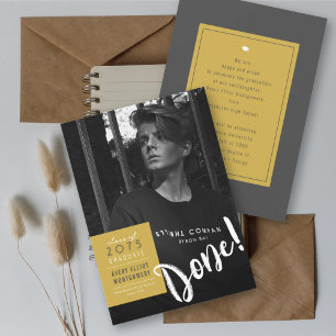 Einfache Farbige Box Minimalistische Foto-Abschlus Ankündigung