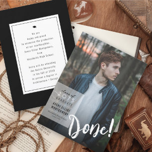 Einfache Farbige Box Minimalistische Foto-Abschlus Ankündigung