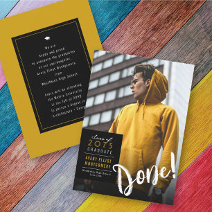 Einfache Farbige Box Minimalistische Foto-Abschlus Ankündigung