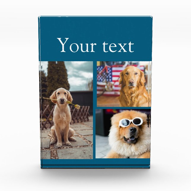 Einfache farbige Foto-Namenssammlung Fotoblock (Vorderseite)