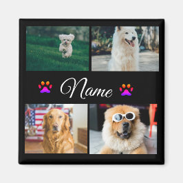 Einfache farbige Foto-Namenssammlung Magnet