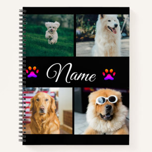 Einfache farbige Foto-Namenssammlung Notizbuch