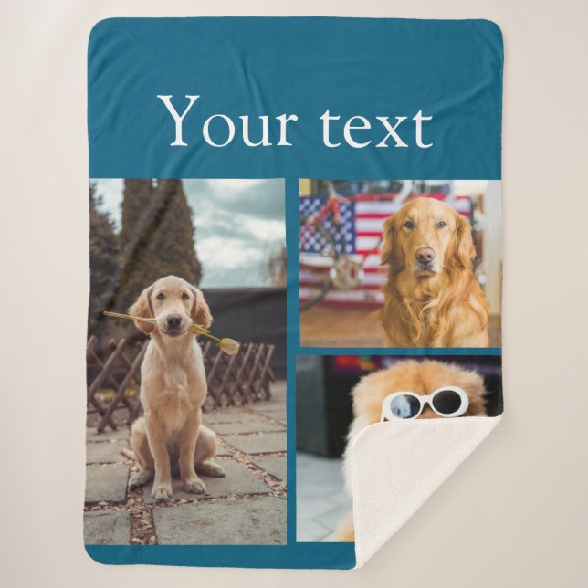 Einfache farbige Foto-Namenssammlung Sherpadecke (Vorderseite)