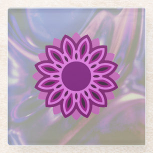 EINFACHE FARBMODERNE GIFT DAUGHTER SISTER MAMA L GLASUNTERSETZER