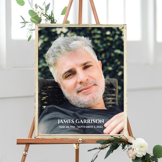 Einfache Feier des Lebens mit Foto Keepake Poster (Von Creator hochgeladen)