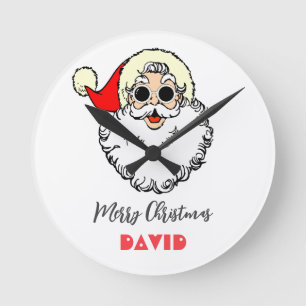 Einfache Ferien Cool Trendy Weihnachten Runde Wanduhr